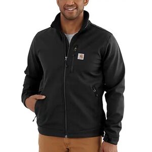 Carhartt Crowley Jacket Mens XL Soft‎ Shell Fleece Lined Black 102199 001